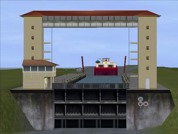Schleuse f&uuml;r die Binnenschifffahrt (WW1404 )