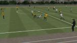 Fussballspieler mit Tauschtext