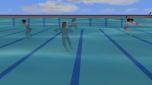 Schwimmer Jan animiert als Rol