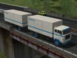 Volvo F88 + Anh�nger mit Kofferaufbau -Volvo-