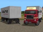 Volvo F88 + Anhänger mit Koffe