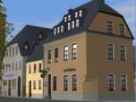 Drei S�chsische Kleinstadth�user mit Post Meilen...