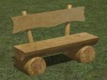 Holzbänke und Sitzgruppen