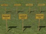 Ortstafeln und Wegweiser der DDR 1964-1978 mit T...
