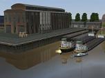 Hafen Kaiwände und Böschungen