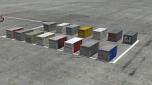 Große Luftfracht-Container