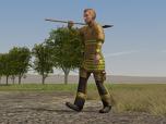 Feuerwehrm�nner mit Schaufeln