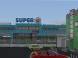 Supermarkt mit Autowaschanlage