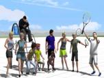 Tennispl�tze als Set mit Figuren