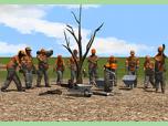 Figuren Set 8 - Waldarbeiter mit Zubeh�r
