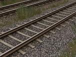 Normalspurgleise mit Betonschwellen