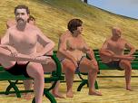 Badeg�ste sitzend Set 1