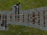 600mm Feldbahn-Doppelweiche (D