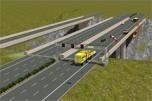 Autobahnbr�cke 1-Spur Mittig