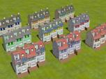 Dreisp�nner Set, 9 H�user