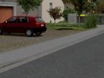 Auffahrten für Gehweg schmal als Gleisobjekte in...