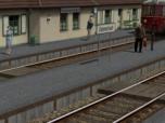 Bahnsteige, Laderampe und Beto