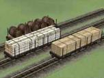 Rungenwagen Set 1 der s�chsischen Schmalspurbahn...