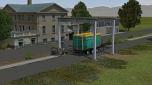 Station�rer Containerkran Davos (Schweiz)