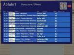 Anzeigetafeln f�r Bahnhofshall