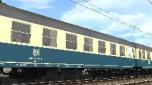 D-Zugwagen der DB in ozeanblau