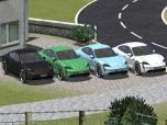 Porsche Taycan Elektroauto Far
