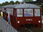Triebwagen DR LVT 171 070-6 mit Beiwagen