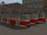 Tatra-Stra�enbahn KT4D Rot-Bei