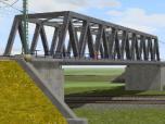 Zweigleisige Fachwerkbr�cke  