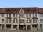 Altbauten mit Erkern und Gesch�ften
