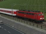 BR 115 und Liegewagen DB AutoZ