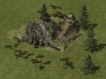 Bergformation 2 mit einem Pfad