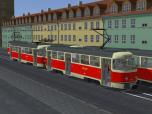 Tatra-Stra�enbahn T4D + B4D Rot-Beige mit Tausch...
