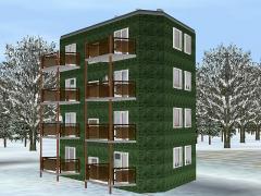 Modernes Wohnhaus in 10 Farbvariationen