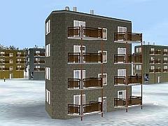 Modernes Wohn- und Gesch�ftshaus in 10 Farbvariationen