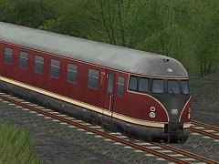 Dieseltriebwagenzug VT08.5 der DB f�r den Fernschnellverkehr / Epoche IIIb
