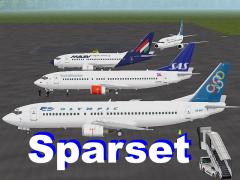 Sparset - Boeing 737 europ�ischer Fluggesellschaften
