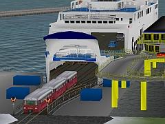 Eisenbahnf&auml;hrschiff FMS "SASSNITZ II" - Scandlines (EEP 5 Plugin 5 / EEP 6) (CS2419 )