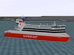 Autof&auml;hrschiff "FMS Superfast VIII" der Superfast-Reederei (EEP 5 Plugin 5 / EEP 6) (CS2422 )