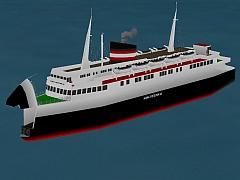 Eisenbahnf&auml;hrschiff FMS "Kong Frederik IX" der DSB (EEP5 Plugin5 / EEP6) (CS2441 )