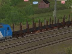 Rungenwagen Typ Snps 719 der DBAG Cargo