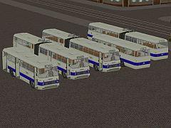 Ikarus 180 und Ikarus 556 Blau