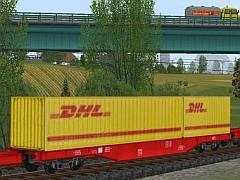 G�terwagenset Container - Sattelzugauflieger DHL