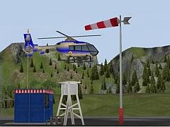 Wartungshalle und Landeplatz f&uuml;r Helikopter (SB1418 )