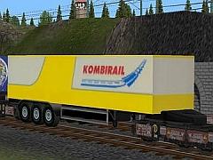Kombirail-Verkehr, Transport von LKW-Aufliegern Set1 (SB1443 )