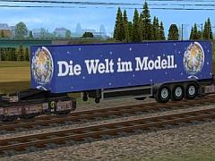 Kombirail-Verkehr, Transport von LKW-Aufliegern Set2 (SB1455 )