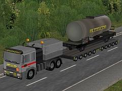 Schwerlast-Transport auf Strasse und Schiene Set1
