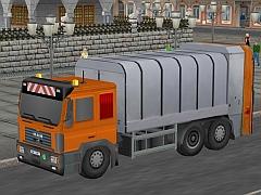 M�llwagen mit Figuren