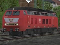 Diesel-Loks DB BR218 orientrot Set 1
