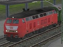 Diesel-Loks DB BR218 orientrot Set 2
